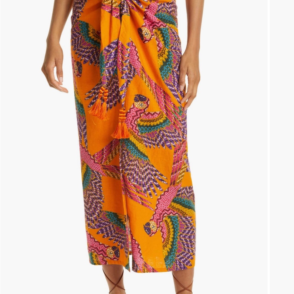 Vibrant Multicolor Sarong Skirt by Farm Rio size Small